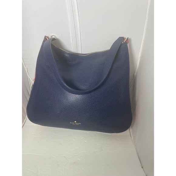 Kate Spade Kailee Handbag Tropical Toss Nightcap Blue Purse Shoulder Strap Bag - Picture 6 of 16